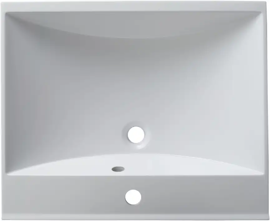 Раковина Aquanet Нота 58 281220 прямоугольная, Белая глянцевая фото 3