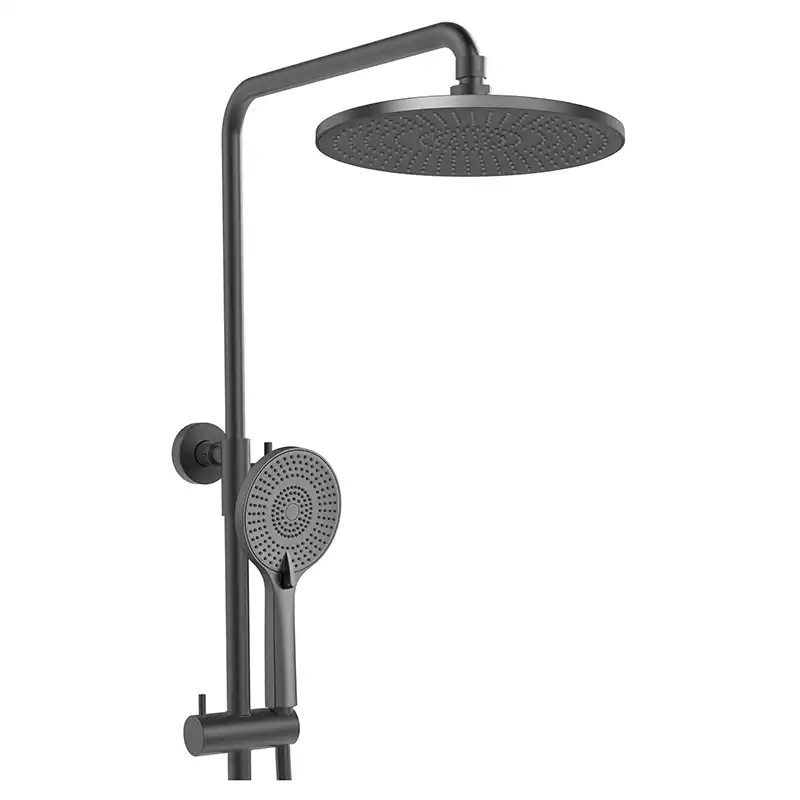 Душевая система AVS Slimmer 811-122-GM, оружейная сталь фото 4