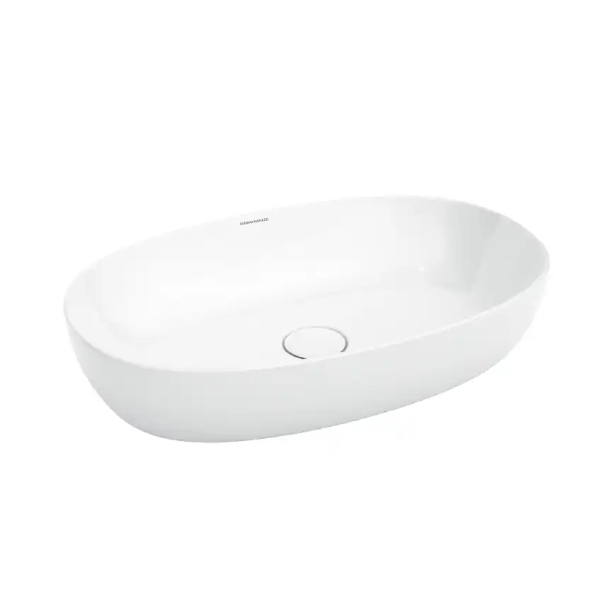 Раковина KERAMA MARAZZI PLAZA накладная, 60 см, белая глянцевая, PLR.wb.60 фото 1