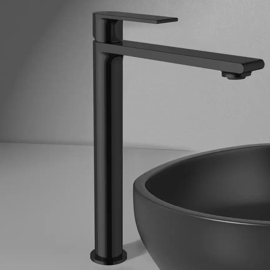 Смеситель для раковины Vincea Vogue VBF-1V2MB однорычажный, черный фото 1