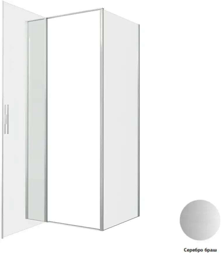 Душевой уголок Allen Brau Priority 90x80 3.31026.BA + 3.31041.BA серебро браш фото 5