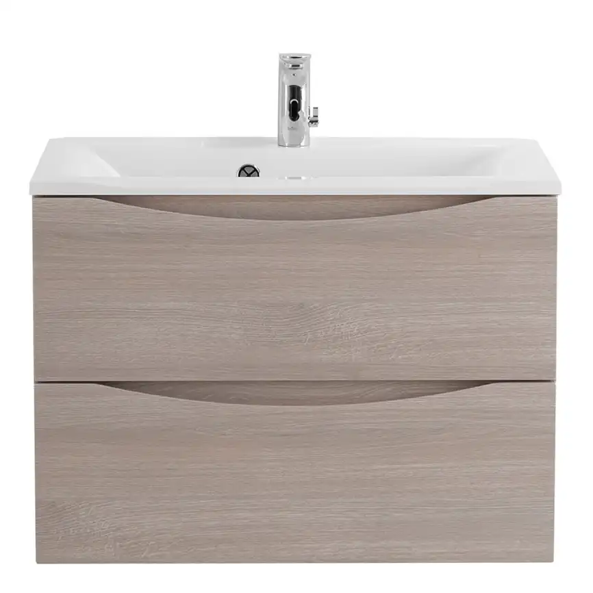 Тумба под раковину BelBagno MARINO-650-2C-SO-RG-P подвесная Rovere Grigio фото 3