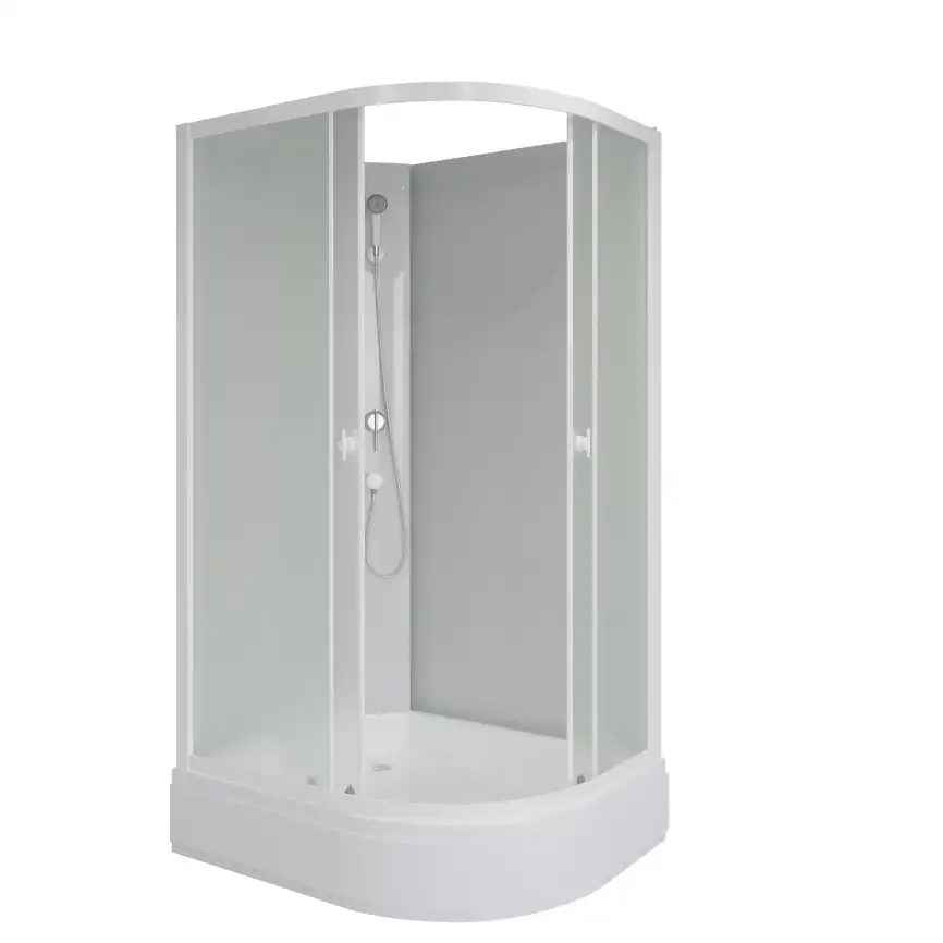 Душевая кабина Niagara Promo 110х80х200 P110/80/26L/MT/BK средний поддон, без гидромассажа фото 2