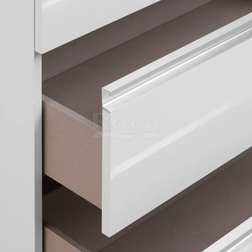 Тумбы под раковину Roca The Gap 80 A857406806 подвесная, цвет, Белый глянец фото 7