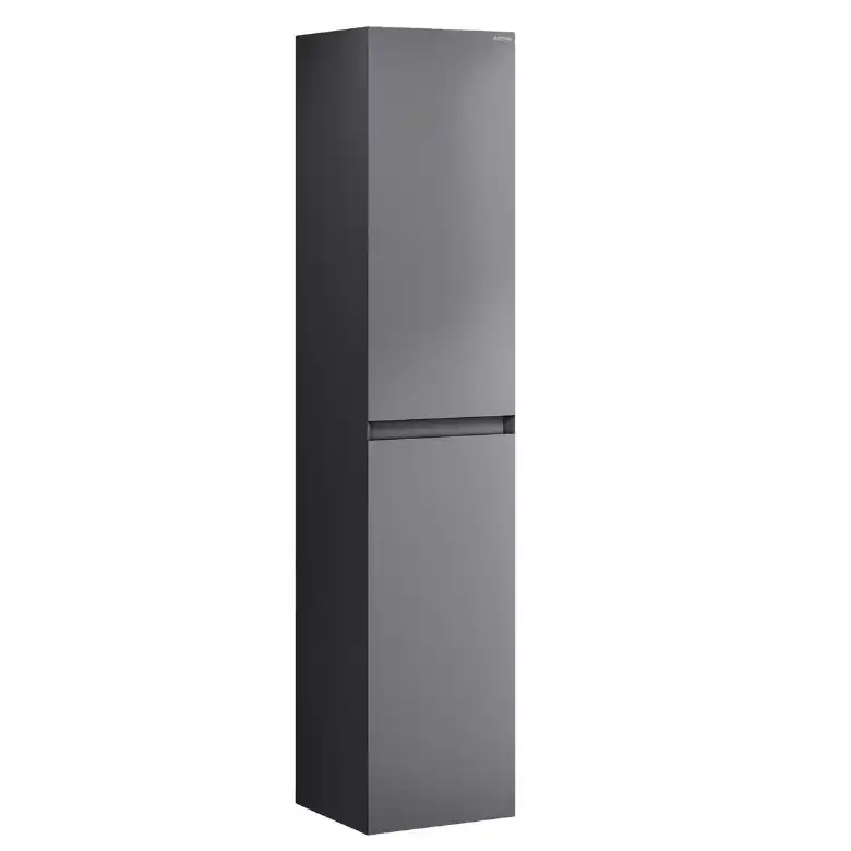 Шкаф-пенал для ванной Grossman Меркадо 32 подвесной, графит матовый (303285) фото 1