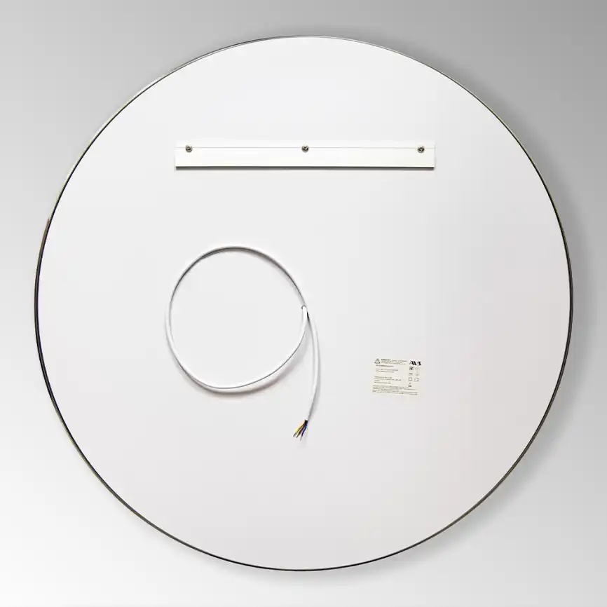 Зеркало с подсветкой AVS AZ 80 см, антипар, черное матовое фото 8