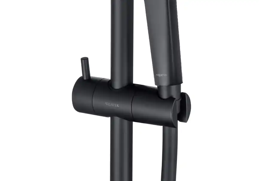 Душевой гарнитур Aquatek ВЕГА AQ2021MB, Черный матовый фото 7