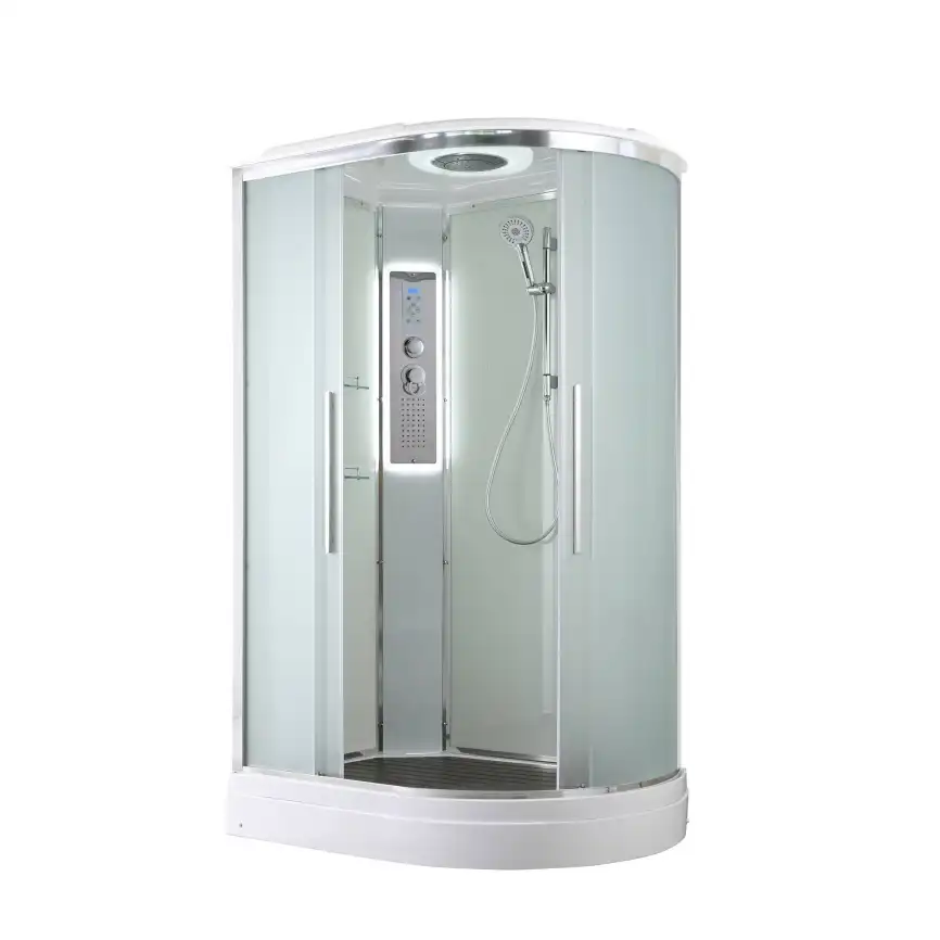 Душевая кабина AvaCan EM2812LLED 120x80 см, низкий поддон, с крышей, левая фото 1