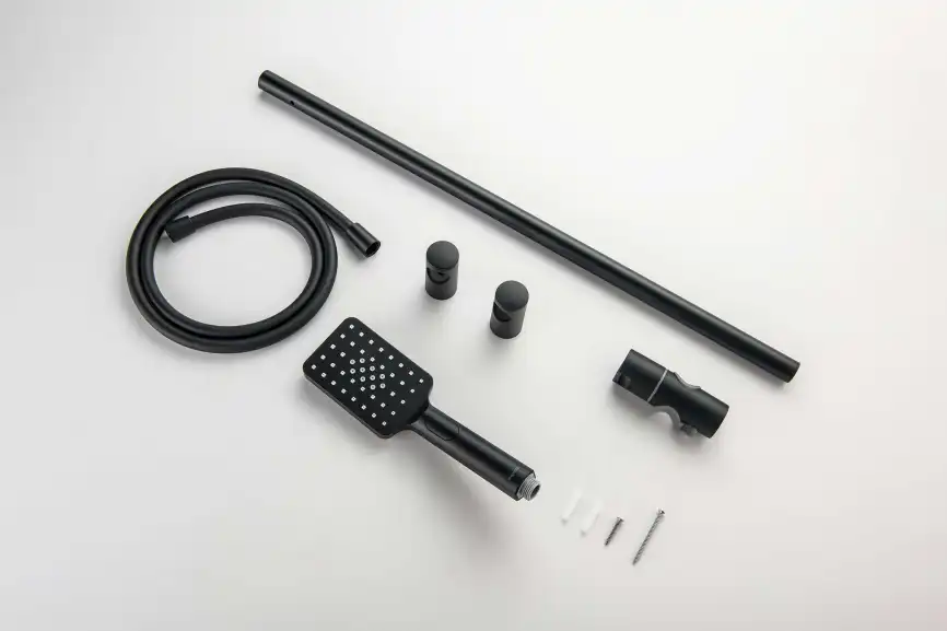 Душевой гарнитур Aquatek ЛИРА AQ2018MB, Черный матовый фото 8