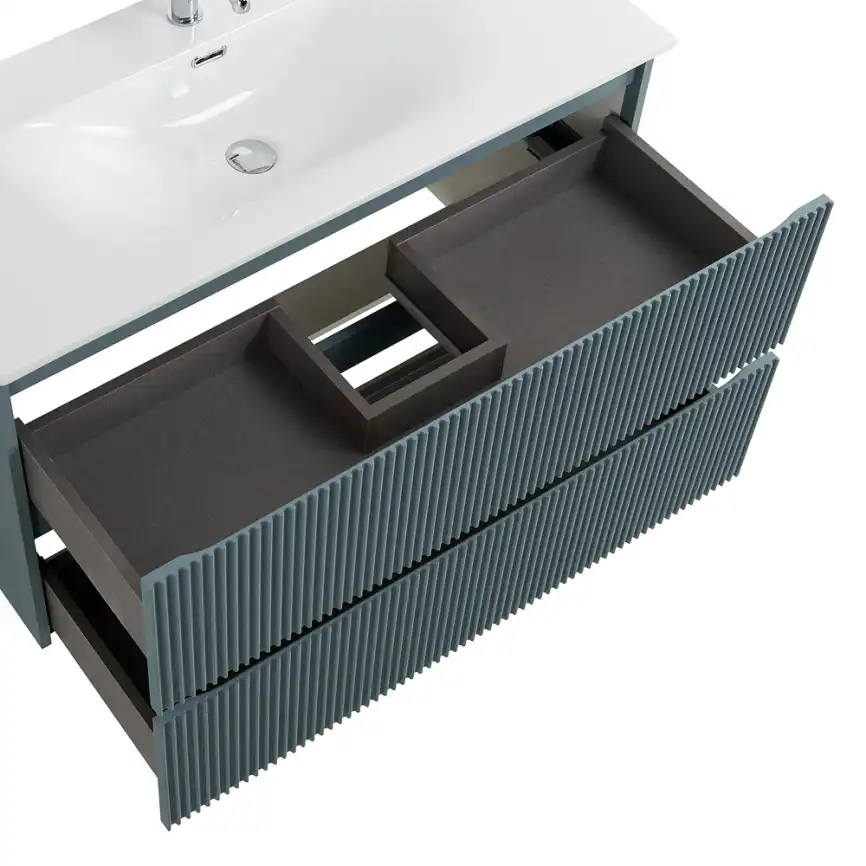 Тумба под раковину BelBagno UNO-MINI-1000-2C-SO-AO подвесная, Голубой Матовый фото 6