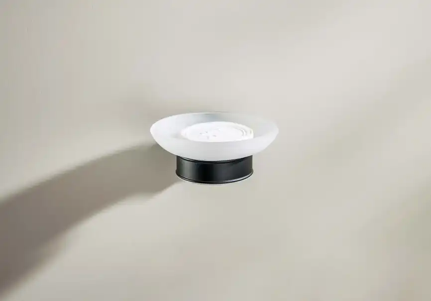 Мыльница для ванной Aquatek Классик AQ4503MB, Черный матовый фото 4