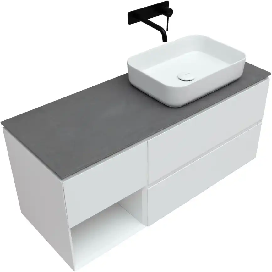 Тумба под раковину Allen Brau Infinity 120 1.21007.WM R белый матовый фото 10