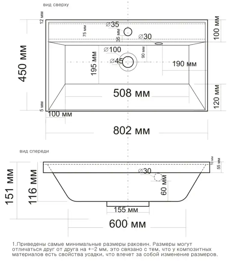 Раковина Grossman Classica 80, белая фото 3