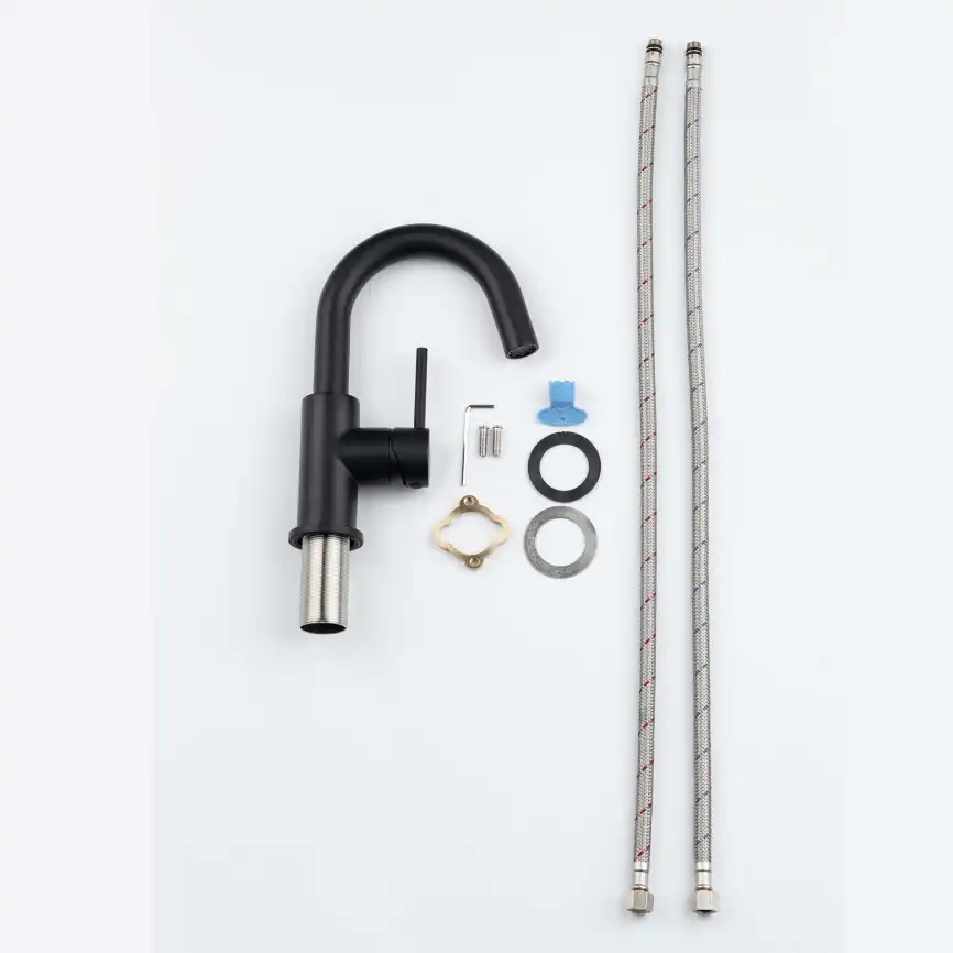 Смеситель для раковины Aquatek Европа AQ1307MB, Черный матовый фото 8