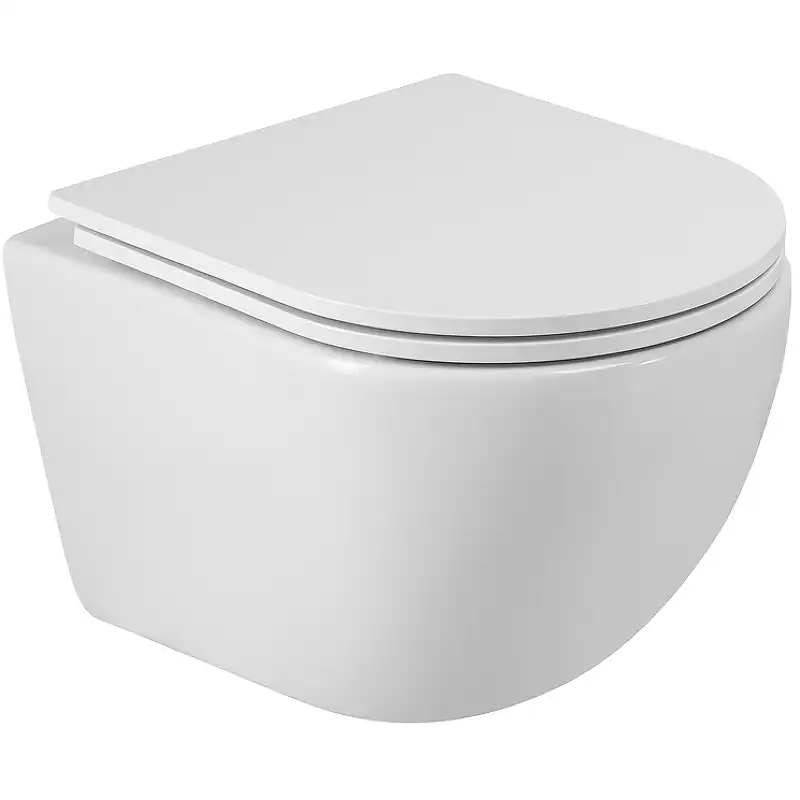 Подвесной унитаз CEZARES RELAX CZR-38088-49-TH-TOR/SC, со смывом TORNADO, с сиденьем микролифт фото 1