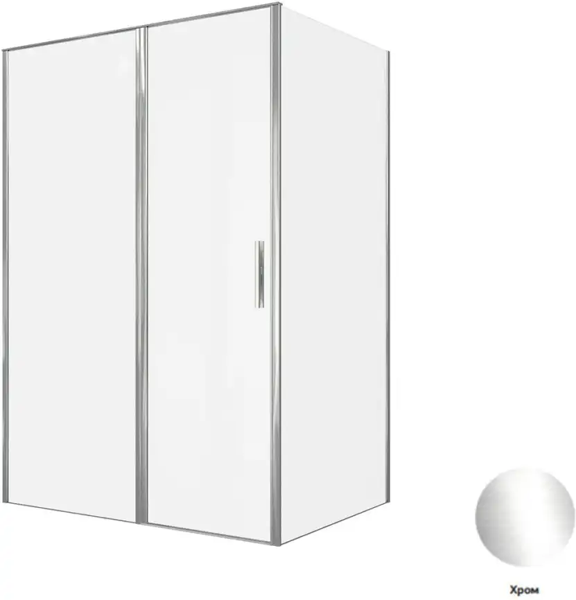 Душевой уголок Allen Brau Priority 140x100 3.31034.00 + 3.31046.00 хром фото 1