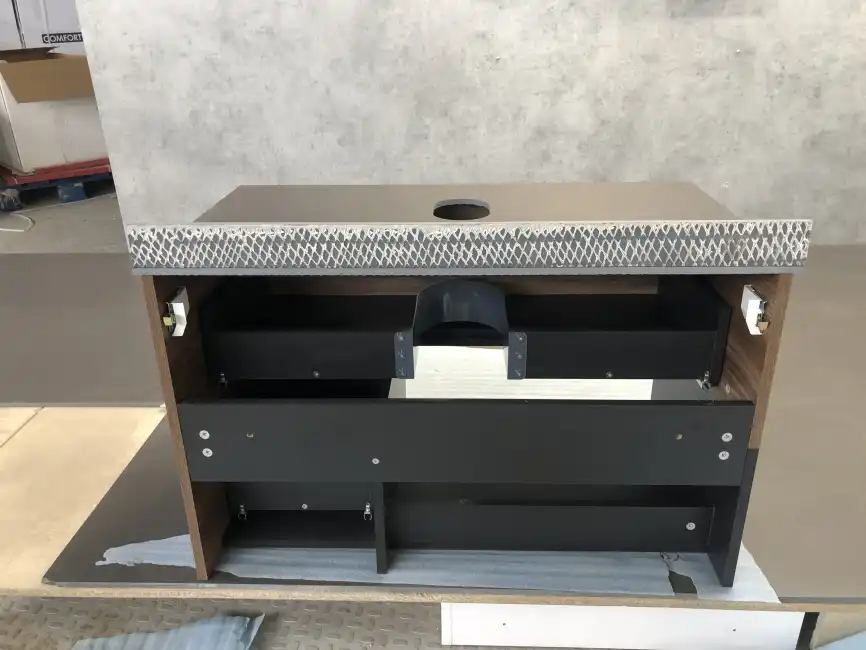 Тумба с умывальником Comforty Штутгарт 90 Дуб темно-коричневый, 00-00002868 фото 8