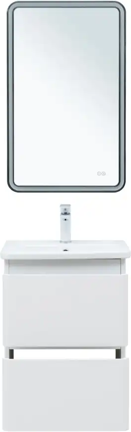 Тумба под раковину Aquanet Эмбер 50 белый матовый 330463 фото 5