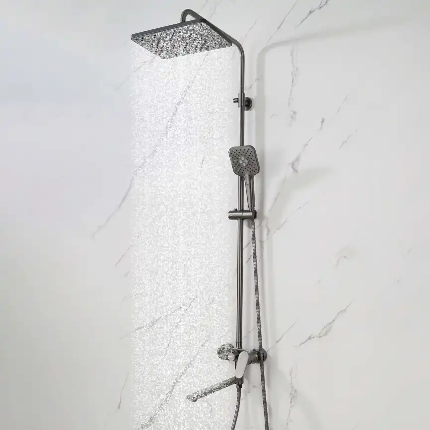 Душевая система Aquatek НИКА AQ2840BGM, Оружейная сталь фото 11