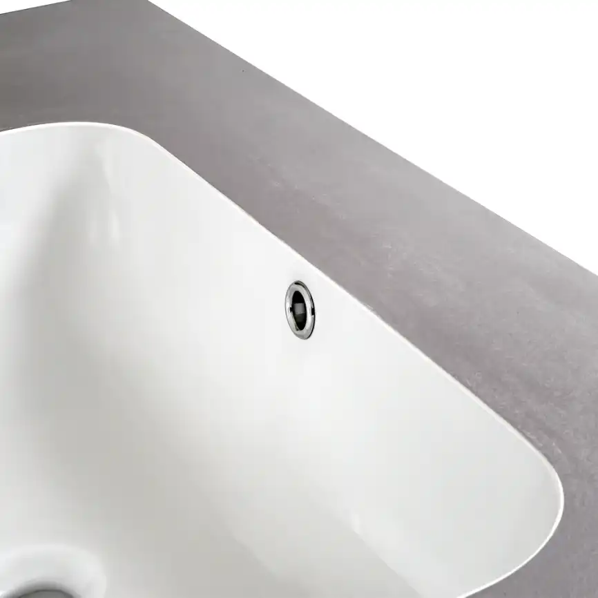 Раковина мебельная AVS Шарм 80x56 белая/серая фото 5