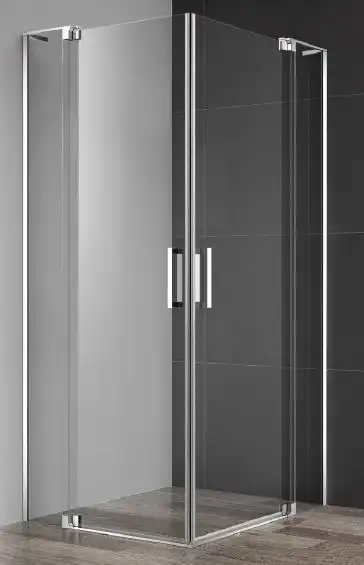 Душевой уголок CEZARES SLIDER-A-2-80/90-C-Cr стекло Прозрачное, профиль Хром фото 1