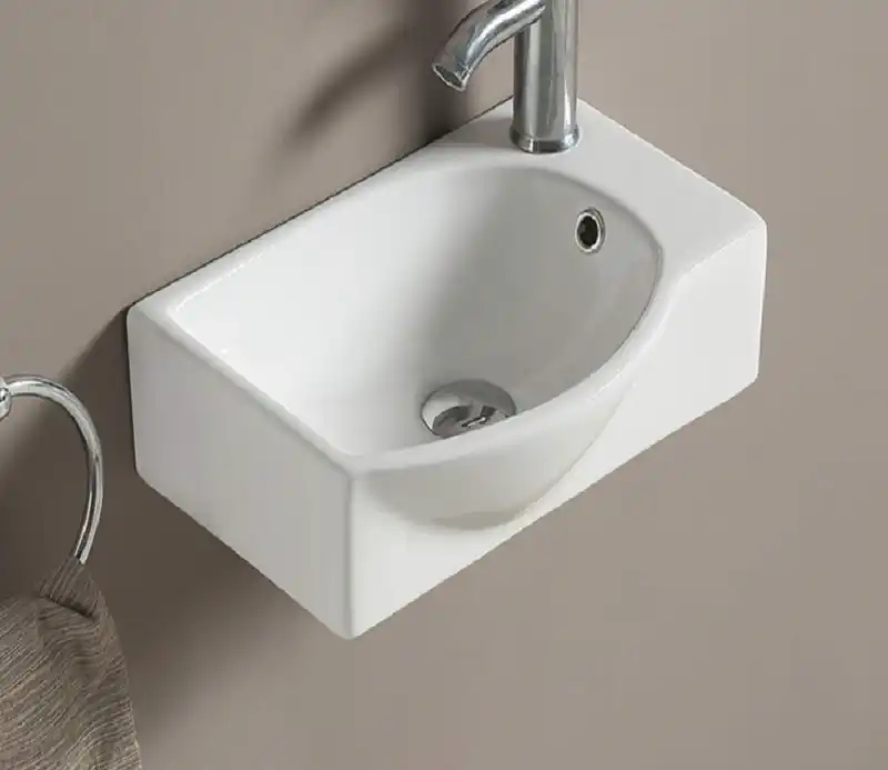 Умывальник CeramaLux 78404L 400х285х135 Подвесная цвет Белый фото 1