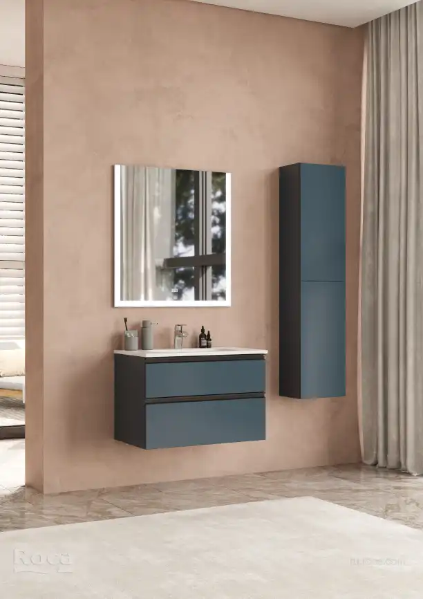 Пенал Roca Domi ZRU9307869 подвесной цвет, Серый матовый фото 4