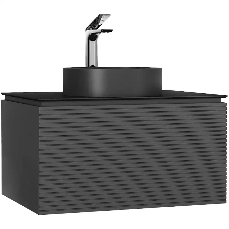 Тумба под раковину Jorno STONE 100 Stn.01.100/P/A/JR Серый антрацит фото 1