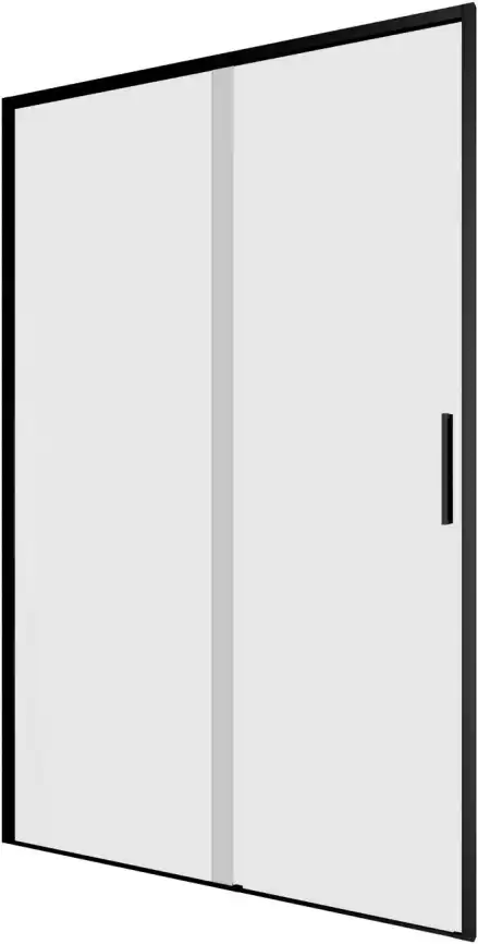 Душевая дверь Aquanet Pleasure Evo 120 см, AE65-N120-BT, профиль Черный, стекло Прозрачное фото 3