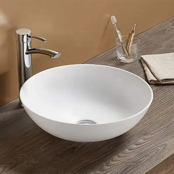 Раковина накладная CeramaLux 415х415х140 104, цвет Белый фото 1