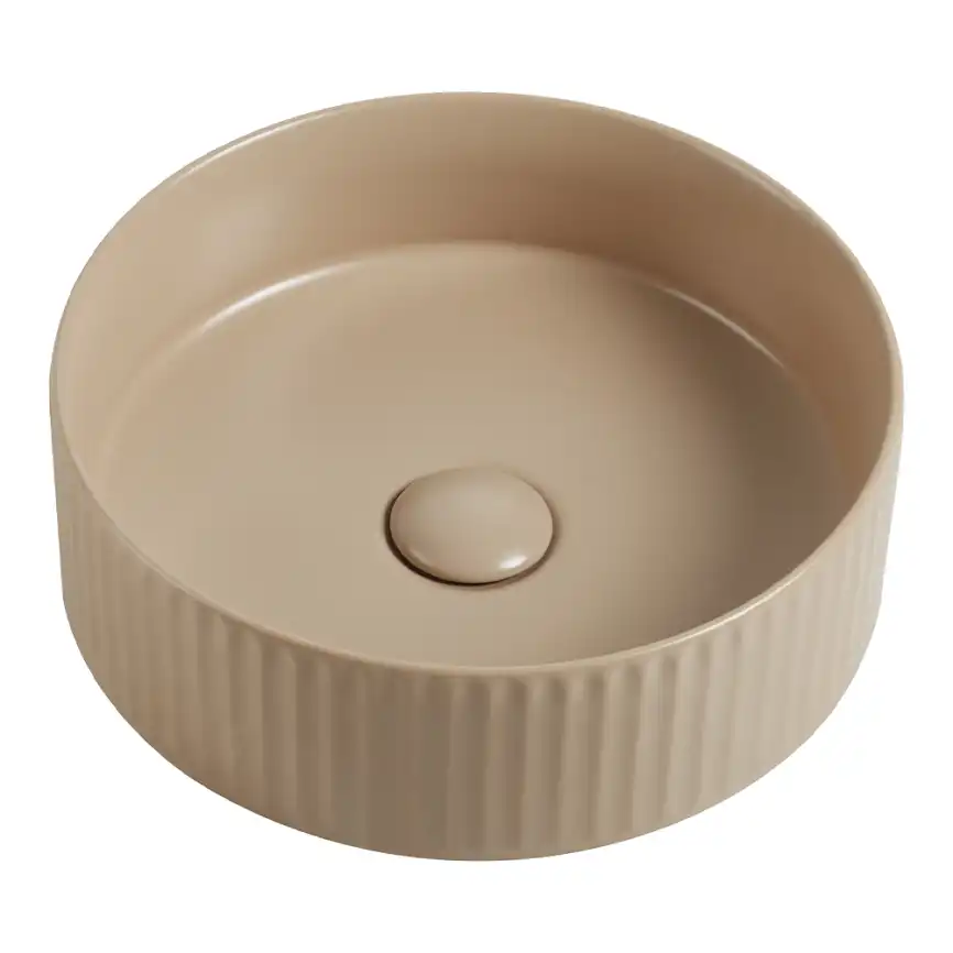Раковина AVS Нэнси 36x36 бежевая матовая фото 1
