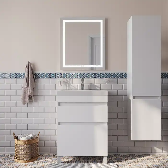 Тумба с раковиной IDDIS Zodiac 60, напольная, Белая, ZOD6CBFi95K фото 2