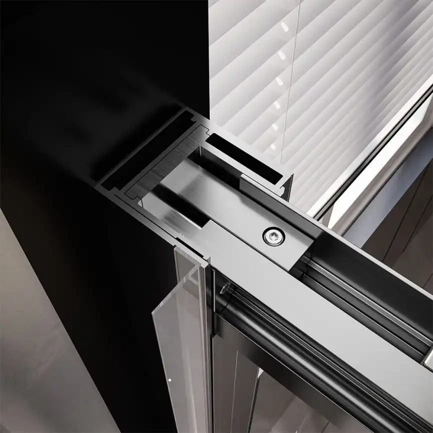 Душевой уголок  Veconi Premium Trento 120х80 PTC30-SP-12080-GR-01-C4, стекло Прозрачное профиль Брашированный графит фото 4