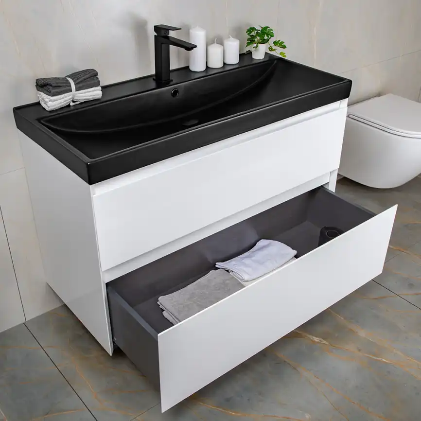 Тумба с раковиной AVS Гармония 100 белая, N821-07-1000WG-02-1010BM фото 6