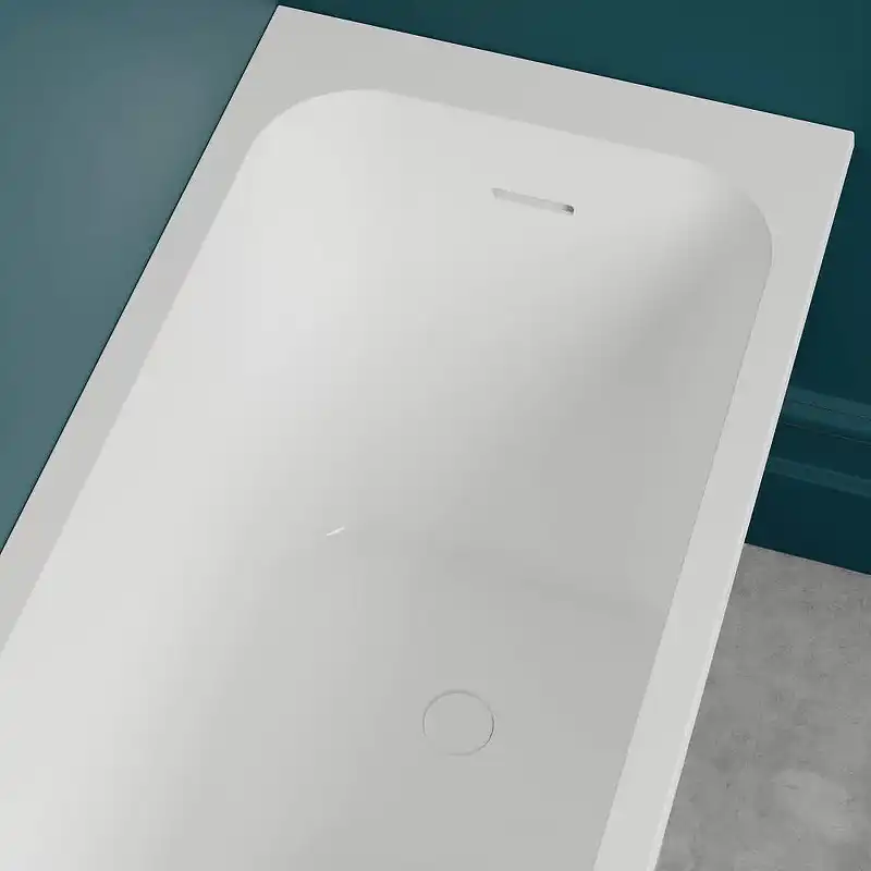 Ванна Salini ORLANDA  KIT 160х70 102125M из материала S-Stone, Белая матовая фото 5