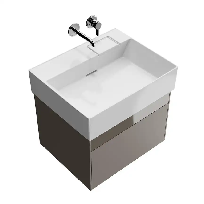 Тумба под раковину Kerama Marazzi LOGICA 60 см, LOG.60.2\SAN подвесная, Песчаный фото 3