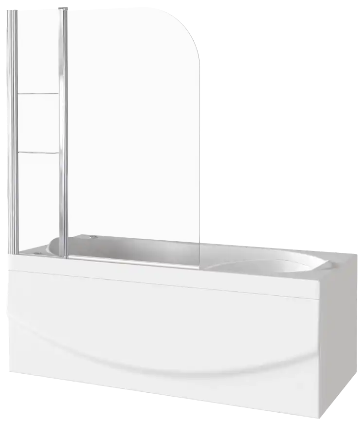 Шторка для ванны Good Door SCREEN HS-100-C-CH 100 см, ПД00084, профиль Хром, стекло Прозрачное фото 2