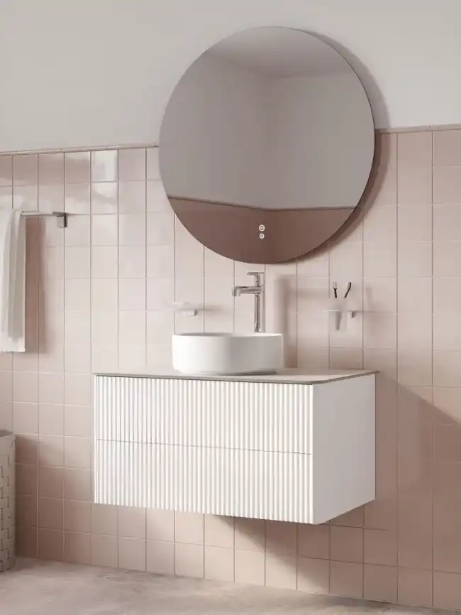 Тумбасо столешницей IDDIS Aiger 80, подвесная, Белая, AIG80W0i95K фото 1