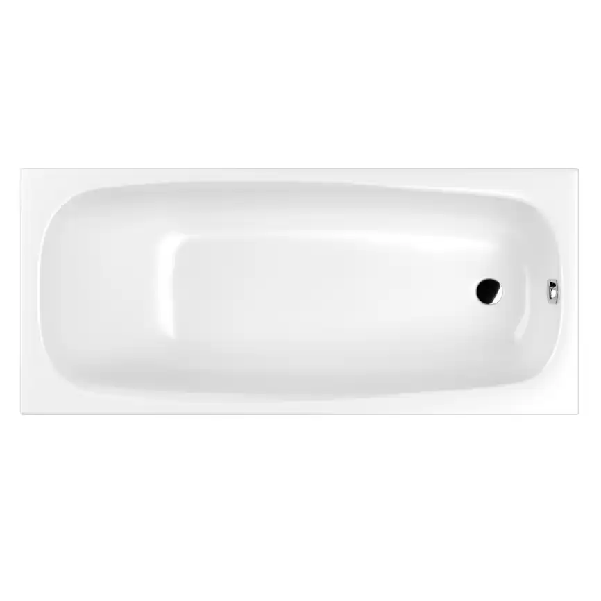 Акриловая ванна Whitecross Layla Slim 170х75 0122.170075.100 с тонким бортом, встраиваемая, Белая фото 1