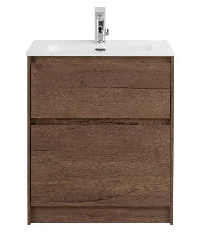 Тумба под раковину BelBagno KRAFT39-600/390-2C-PIA-RT напольная Rovere Tabacco фото 1