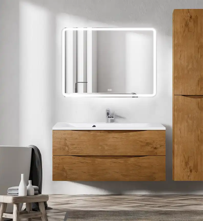 Зеркало BelBagno MARINO 110х80 SPC-MAR-1100-800-LED-TCH-WARM с подстветкой, сенсорный выключатель, с подогревом фото 8