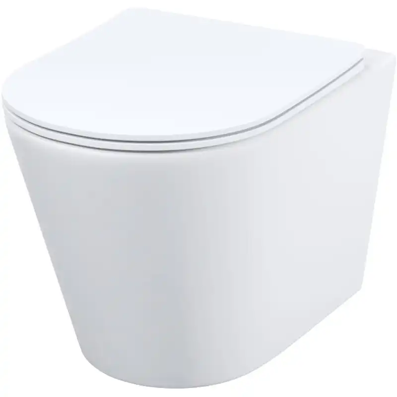 Унитаз подвесной IDDIS Calipso CALRNSEi25 безободковый, с сиденьем микролифт Белый фото 1