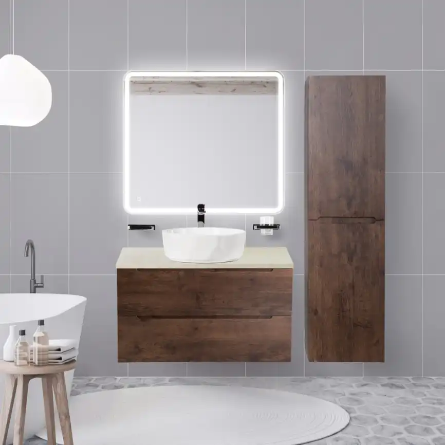 Зеркало BelBagno MARINO 90х80 SPC-MAR-900-800-LED-TCH с подстветкой, сенсорный выключатель фото 8