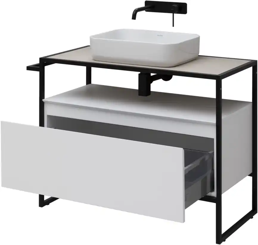 Тумба под раковину Allen Brau Priority 100 1.31003.WM белый матовый фото 6