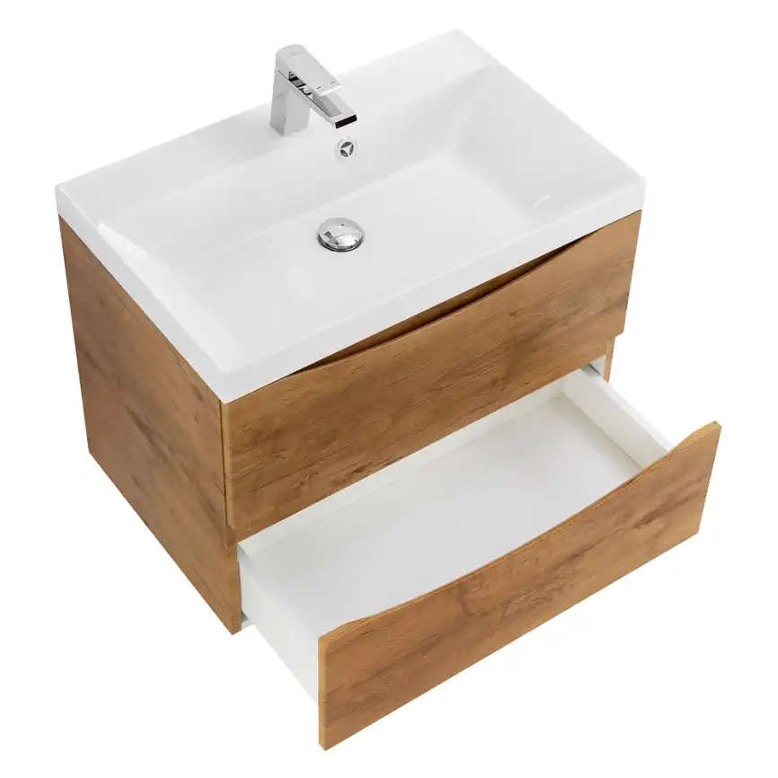 Тумба под раковину BelBagno MARINO-700-2C-SO-RN-P подвесная Rovere Nature фото 4