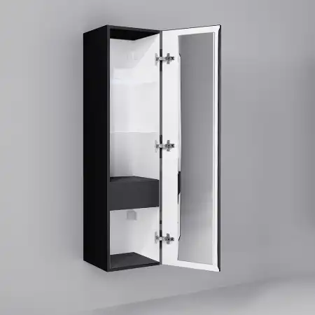 Шкаф пенал Jorno STRONG 130 Str.04.130/P/A Серый антрацит фото 2