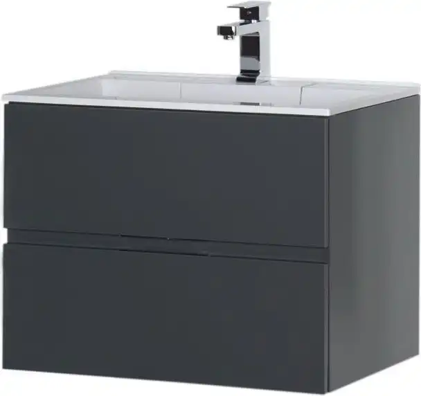 Тумба под раковину Aquanet Алвита 70 серый антрацит 183992 фото 6