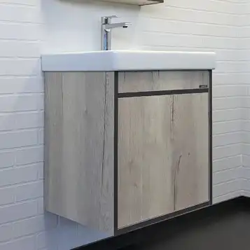 Тумба с умывальником Comforty Вена 55 Дуб дымчатый, 00-00008928 фото 1