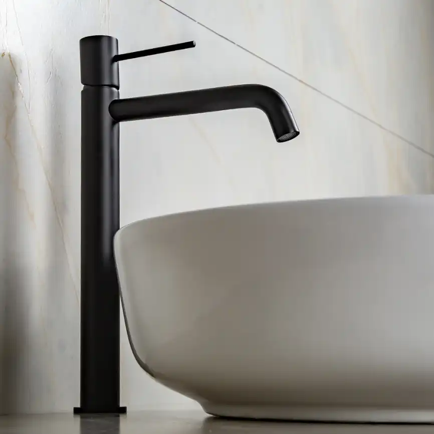 Смесители для раковины AVS Slimmer 811-101-MB высокий, черный матовый фото 10
