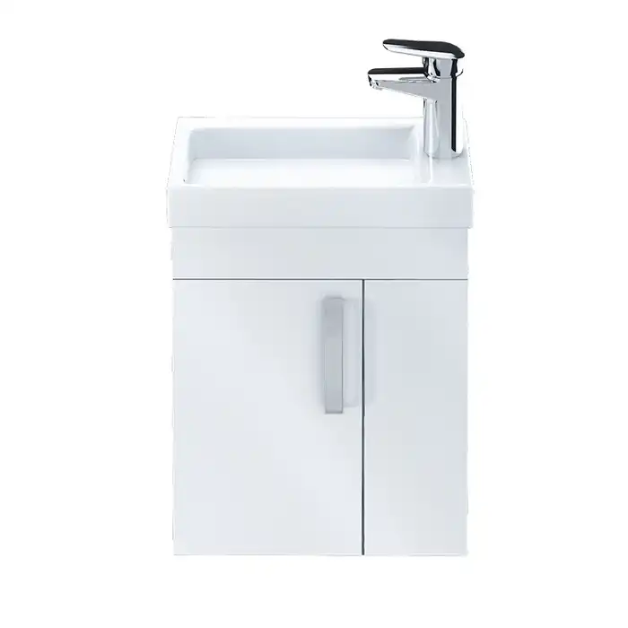 Тумба с раковиной IDDIS Torr 40, подвесная, левосторонняя, Белая, TOR40WRi95K фото 7